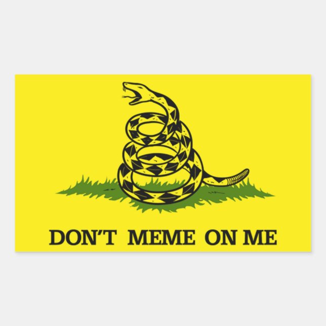 Don't Meme on Me Rectangular Sticker (Front)