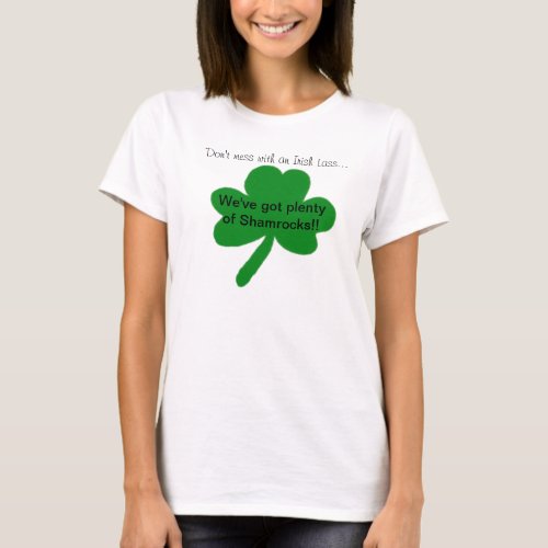 Dont Mess with an Irish Lass Funny T_Shirt