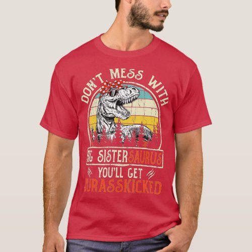 Dont Mess With Big Sistersaurus Youll Get Jurass T_Shirt