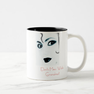 Don't Mess With Grandma! Two-Tone Coffee Mug