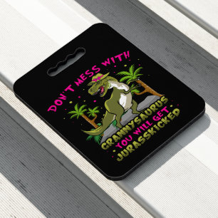 Don't Mess With Grannysaurus Stadium Seat Cushion