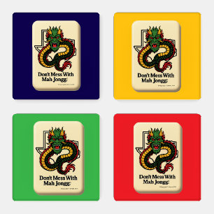 Don't Mess With Mah Jongg Coaster Set