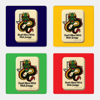 Don't Mess With Mah Jongg Coaster Set