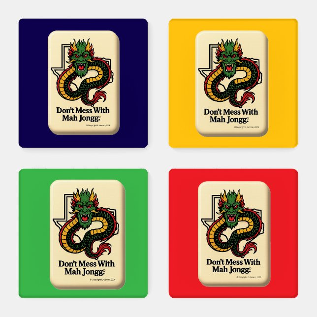 Don't Mess With Mah Jongg Coaster Set (Set)