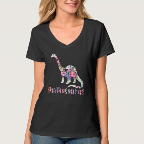 Dont Mess With Mamasaurus Youll Get Jurasskicked V T_Shirt