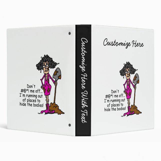 Don't Mess With Me 3 Ring Binder (Background)