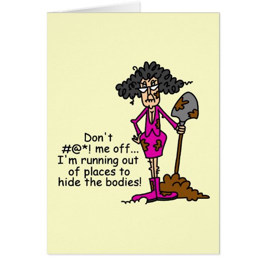 Don't Mess With Me Cards (Front)