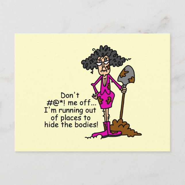Don't Mess With Me Postcard (Front)