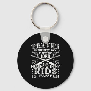 Don't Mess With My Kids! Mom  Keychain