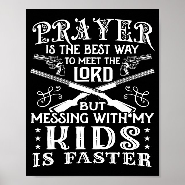 Don't Mess With My Kids! Mom  Poster (Front)