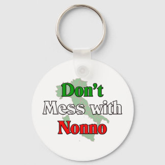 Don't Mess With Nonno (Italain Grandfather) Keychain
