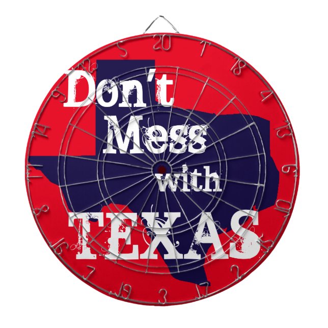 Don't Mess with Texas Dartboard Darts (Front)