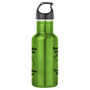 Don't Mess With The Trombone Player Stainless Steel Water Bottle