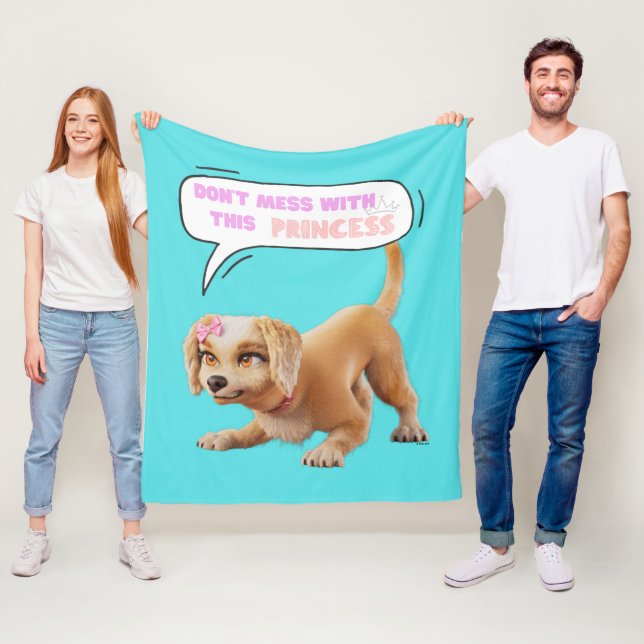 Don't Mess with This Princess Fleece Blanket (In Situ)