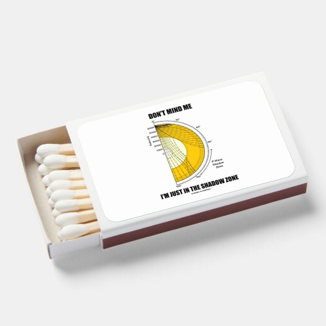 Don't Mind Me I'm Just In The Shadow Zone Matchboxes (Front Open)