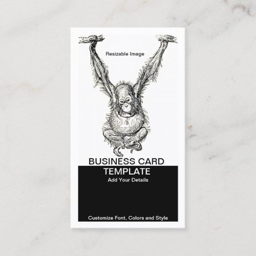 Dont Monkey Around Young Ape Business Card