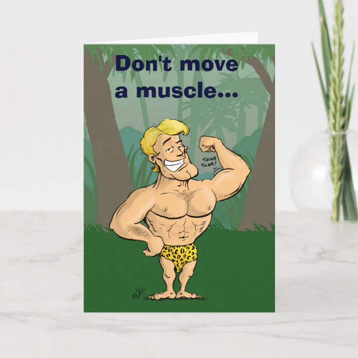 bodybuilder birthday card