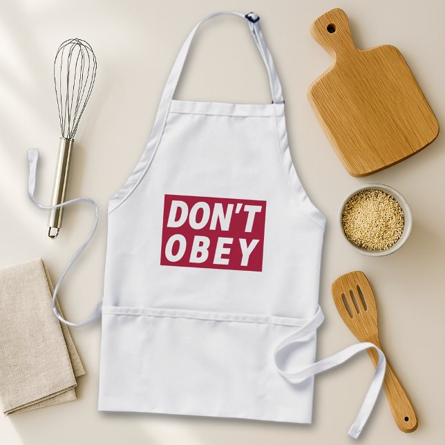 Don't Obey Portland Frog Protest Adult Apron (Creator Uploaded)