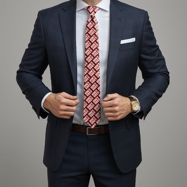 Don't Obey Portland Frog Protest Neck Tie (Creator Uploaded)