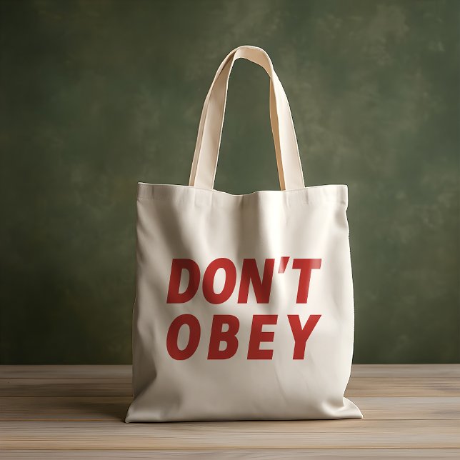 Don't Obey Portland Frog Protest Tote Bag (Creator Uploaded)