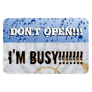 Don't Open Dishwasher Large Vinyl Magnet