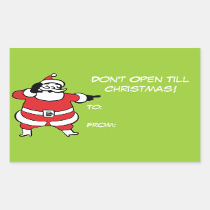 Don't Open Till Christmas Stickers