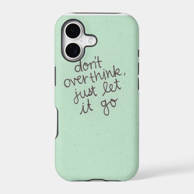 don't overthink iphone case (Back)