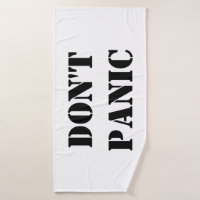 Don't Panic Beach Towel, Hitchhiker's Guide to The Galaxy Gift, Towel Day  is Coming, Do You Know Where Your Towel is?