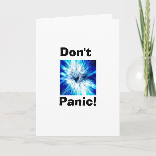 Don't Panic Card (Front)