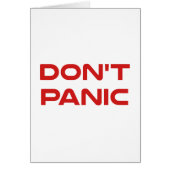 Don't Panic Cards (Front)