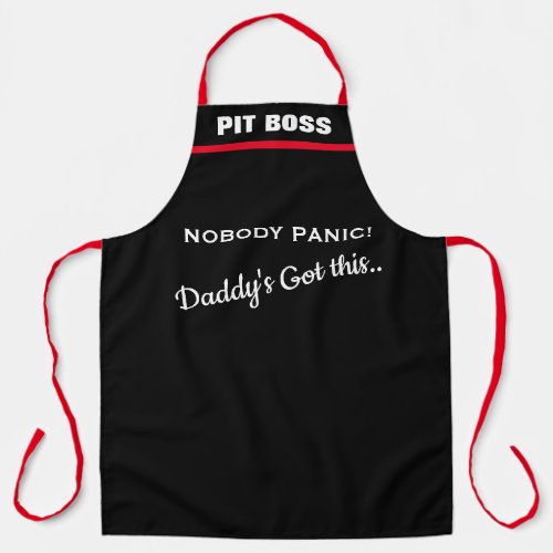 Dont Panic Dads Got This Apron Funny BBQ Chef Apron