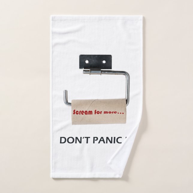 Don't panic! hand towel  (Hand Towel)
