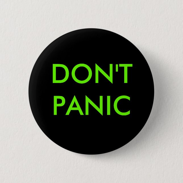 DON'T PANIC PINBACK BUTTON (Front)