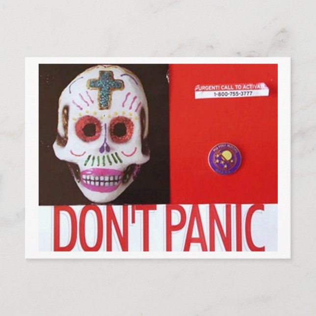 DONT PANIC POSTCARD (Front)