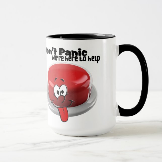 Don't Panic Ringer Mug (Right)