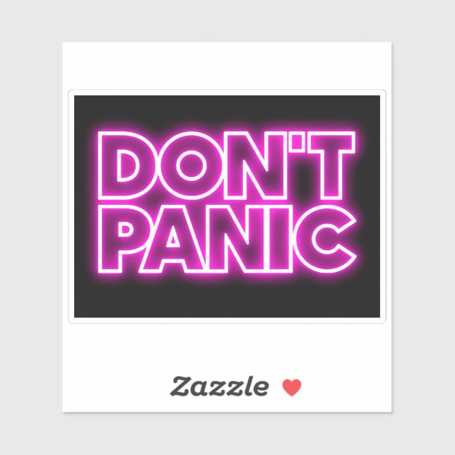 Don't Panic Sticker (Sheet)