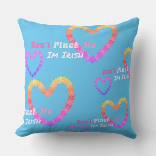 Dont Pinch Me Im Irish Pillow fun gift idea