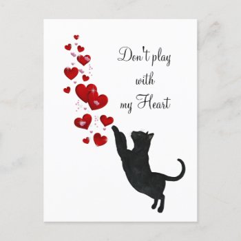 Don't Play With My Heart Postcard by deemac2 at Zazzle