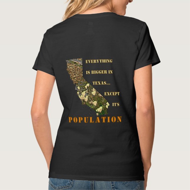Don't Poke the Bear, California Vote! T-Shirt (Back)