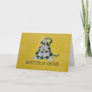 Don't Pray On Me Thank You Card