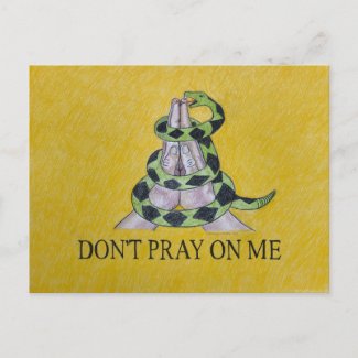 Don't Pray On Me Postcard