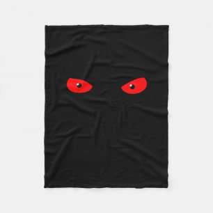 Don't Push My Buttons_ Red Eyes _ Sarcastic Attitu Fleece Blanket