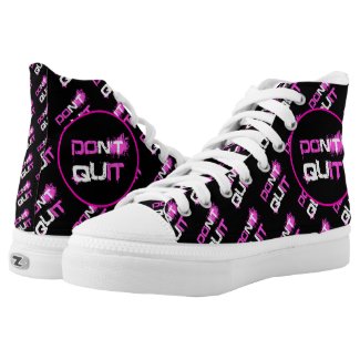 DON'T QUIT - DO IT paint splattered urban quote High-Top Sneakers
