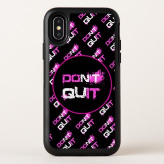 DON'T QUIT - DO IT paint splattered urban quote OtterBox iPhone Case