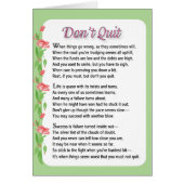 Don't Quit Poem (Front)