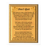Don't Quit Poem - Poster Don't Quit Poem - Poster