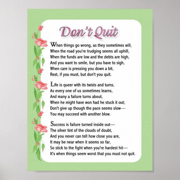 dont quit poem meaning