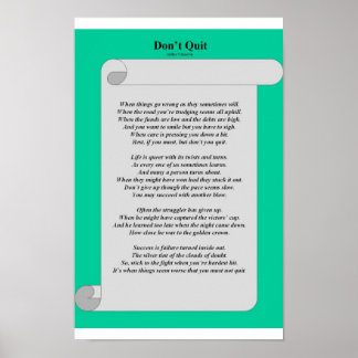 Don't Quit Poster