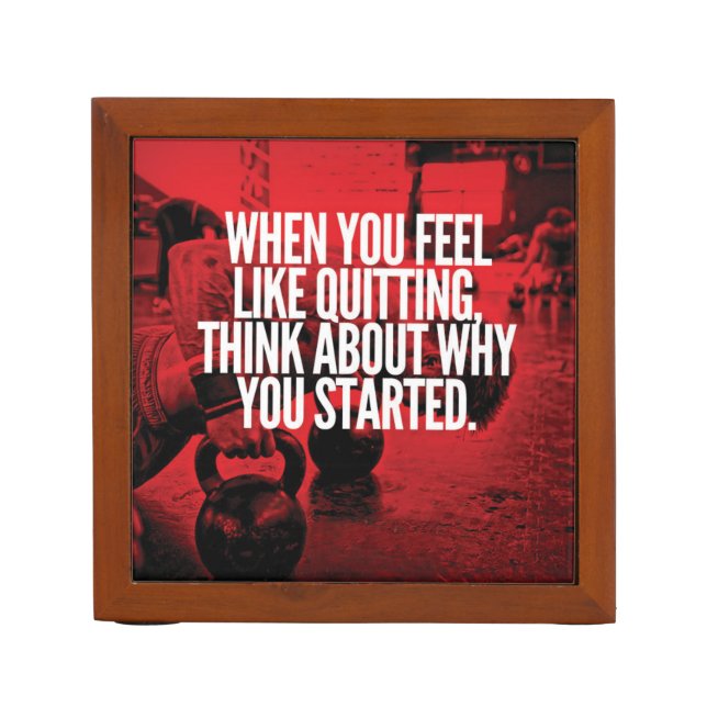 Don't Quit - Workout Motivational Pencil Holder (Front)