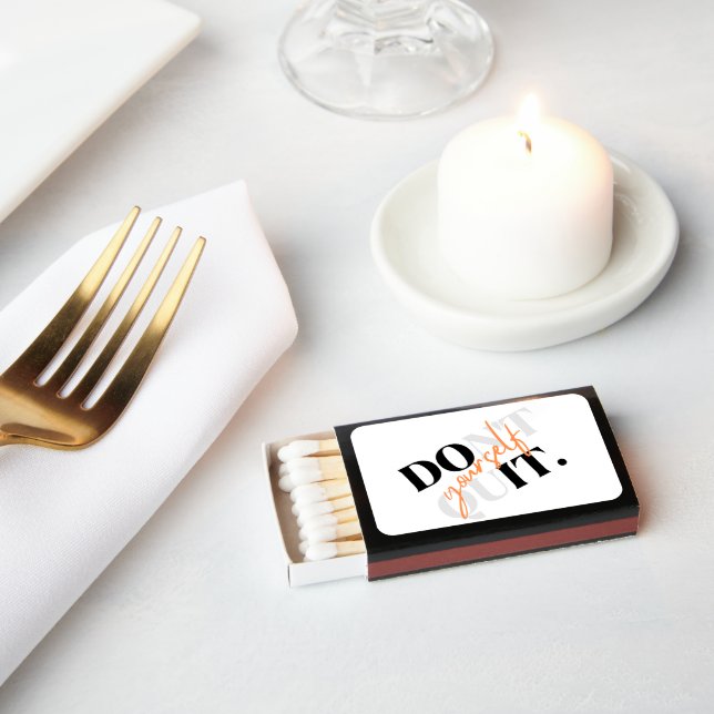 Don't Quit Yourself Personalized Matchboxes (Insitu)